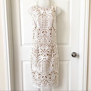 Liz Claiborne NWT white & beige dress